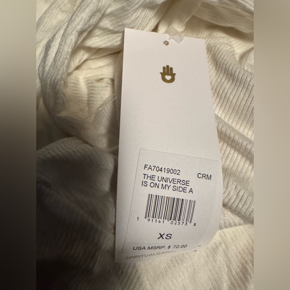 Spiritual Gangster The Universe Womens Long Sleeve Off White Size XS - Picture 8 of 13